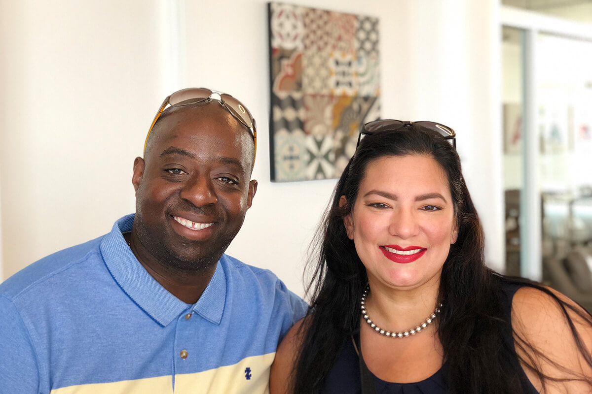 Alicia Boateng and her husband Edward.